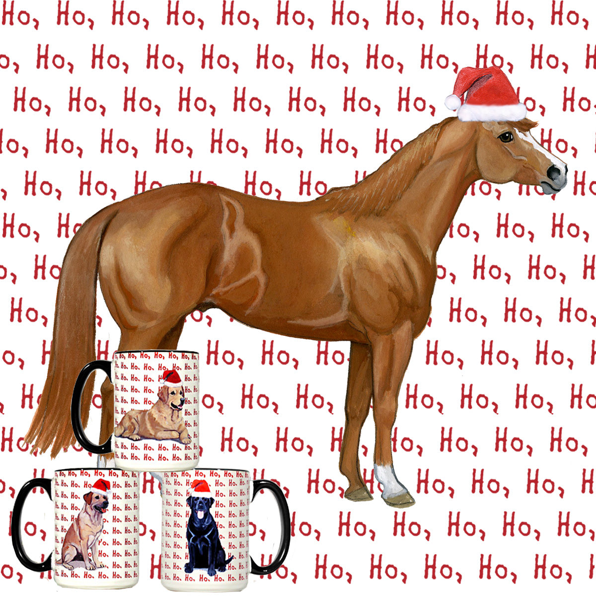Quarter Horse Christmas Mug
