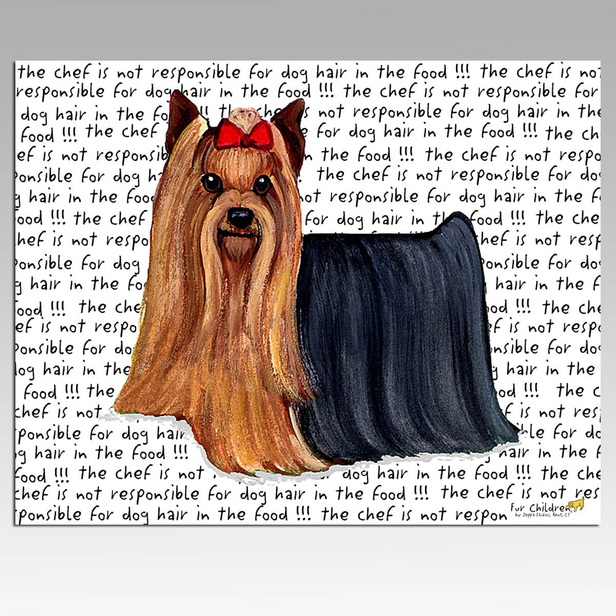 Yorkshire Terrier Message Cutting Board - Rectangle