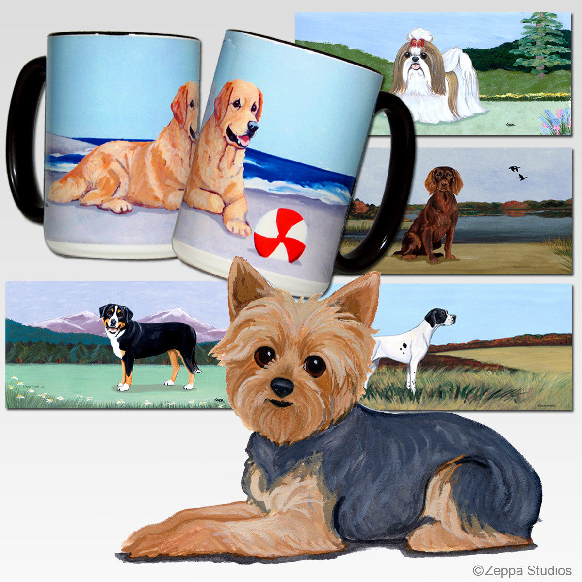 Yorkshire Terrier Puppy Clip Cutting Board