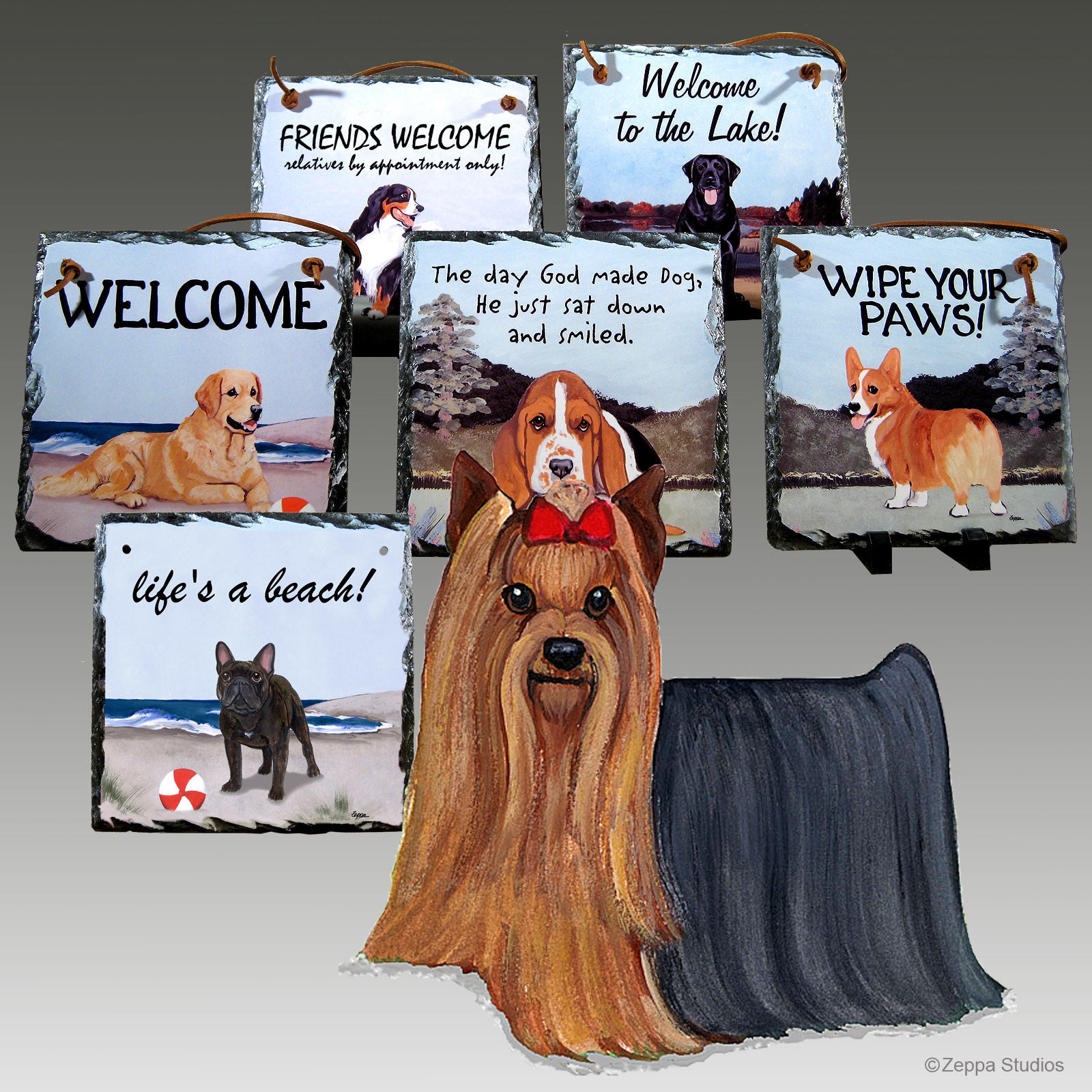 Yorkshire Terrier Slate Signs